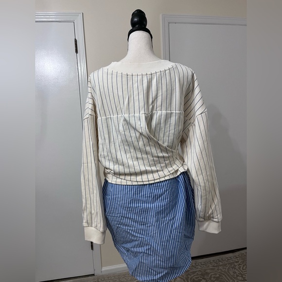 Anthropology mixed media sweatshirt - Picture 3 of 5